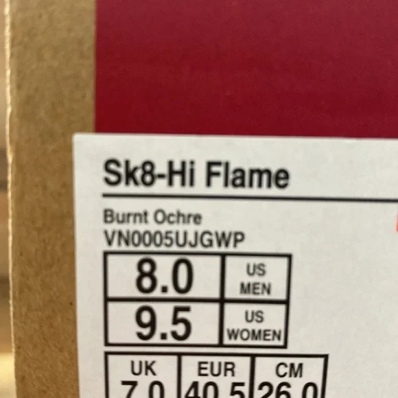 VANS SK8 HI FLAME 🔥 BRAND NEW - Picture 8 of 8